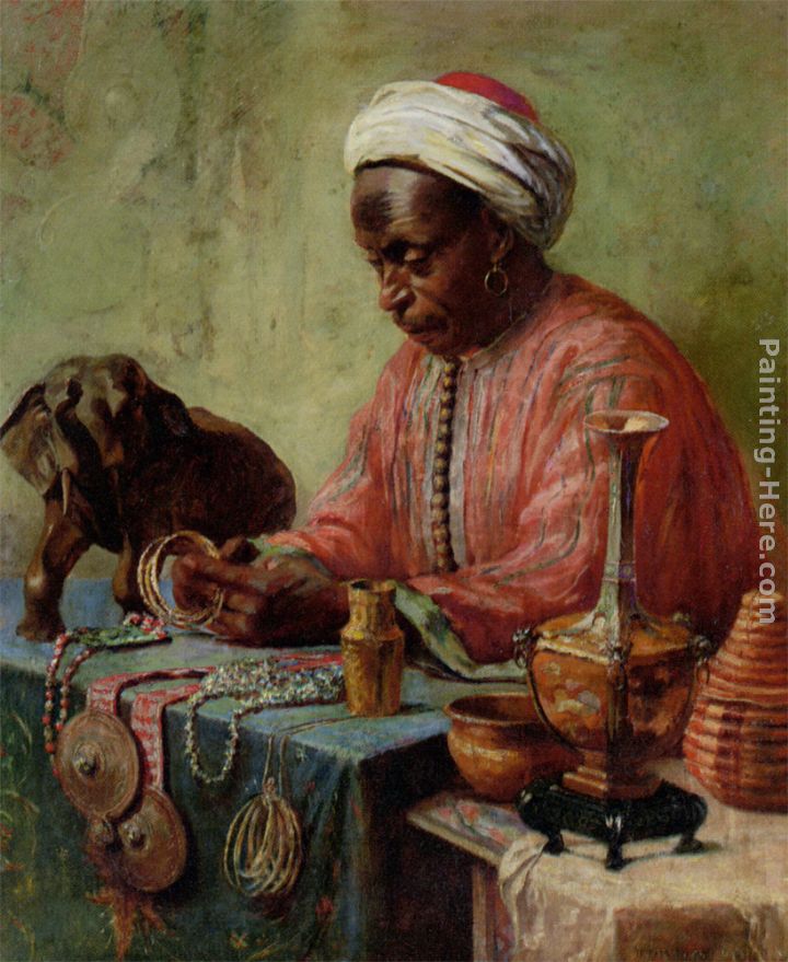 The Jewelry Maker painting - Gyula Tornai The Jewelry Maker art painting